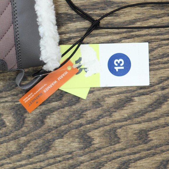 NWT All In Motion Faux Fur Skylar Winter Boots 88236452 6 Blush Brown Black - Picture 7 of 7